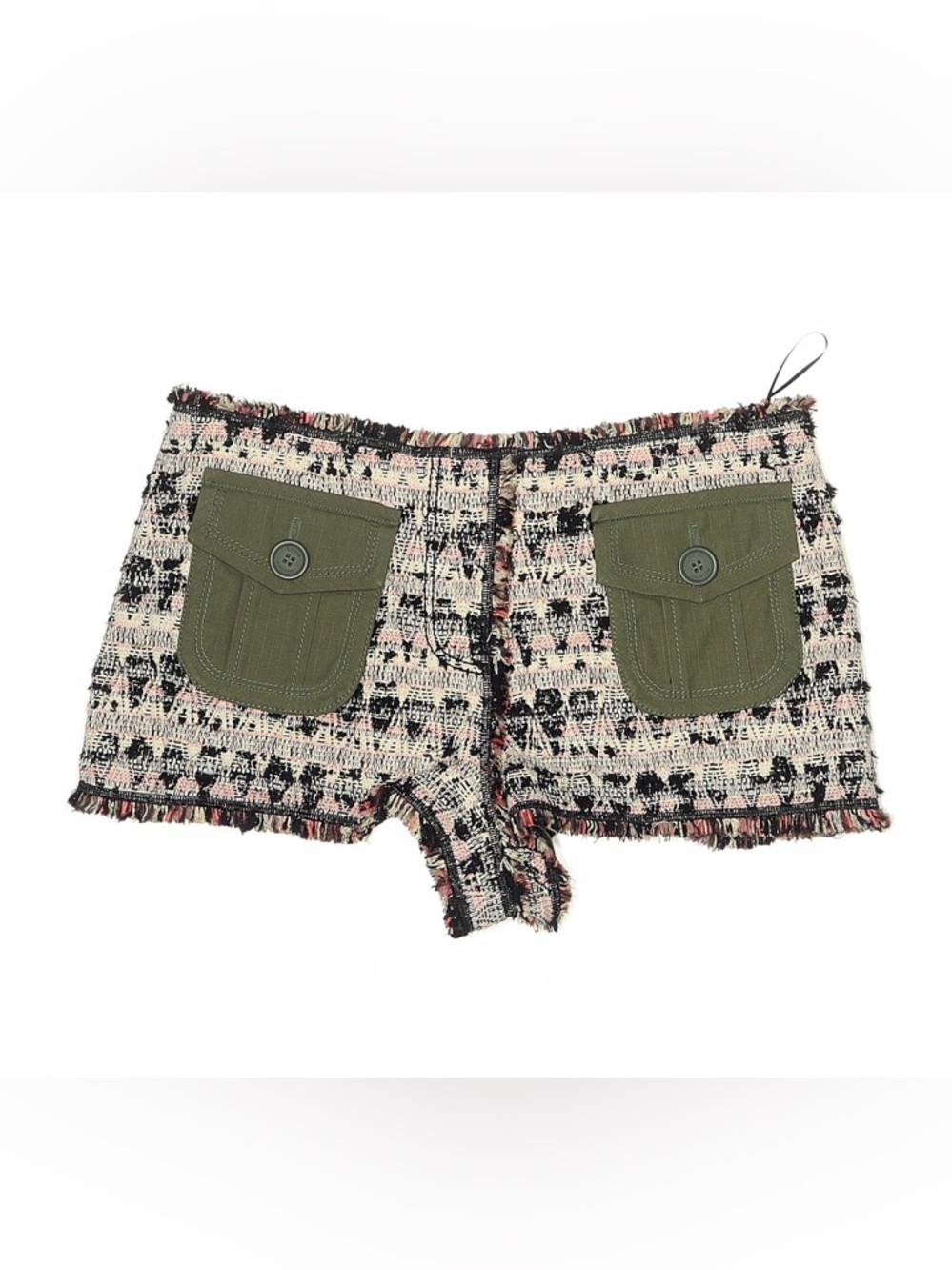 Louis Vuitton Tweed Shorts with Olive Patch Pockets RARE LIKE NEW